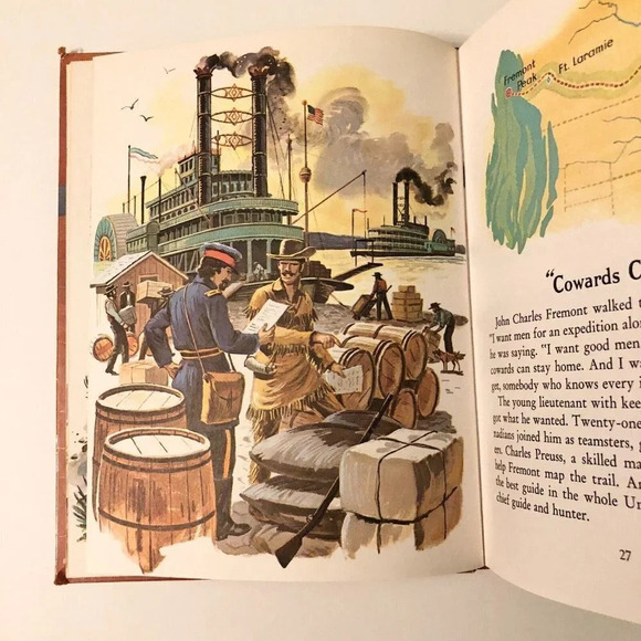 Vintage 1962 Wagons  Ho Whitman Childrens Western Book Hardcover - Picture 11 of 16